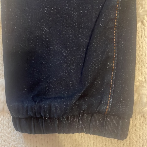 Old Navy built in flex jeans denim joggers pull on dark wash boys size 14–16 XL - Picture 5 of 16